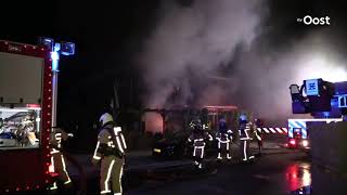 Grote brand verwoest eetcafé in Haaksbergen