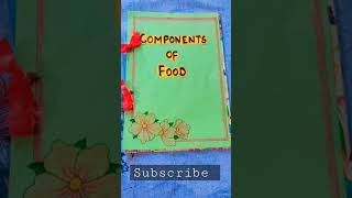 PROJECT 🗄️ File ( COMPONENT OF FOOD)