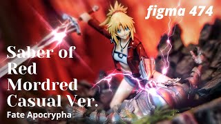 Figma 474 Saber of Red Mordred Casual Ver. Unboxing Review