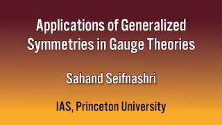 HE Seminar - 11/1/24 - Sahand Seifnashri - IAS, Princeton