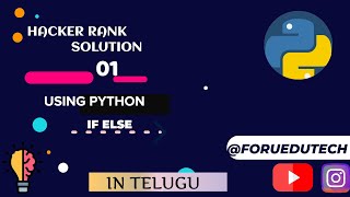 Python If-Else | Hacker-rank solution | In telugu