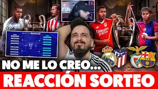 Mi REACCIÓN MADRIDISTA al SORTEO de CHAMPIONS... BARÇA SONRÍE con BENFICA y MADRID ante ATLETI 😒