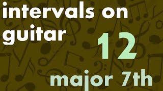 Train Your Ear - Intervals on Guitar (12/15) - Major 7th