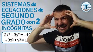 SISTEMAS de ECUACIONES de SEGUNDO GRADO | Ejercicio #1| (con todas las incógnitas al cuadrado) 🚀