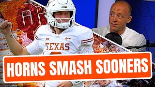 Texas Destroys Oklahoma - Josh Pate Rapid Reaction (Late Kick Cut)