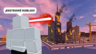 ¡DESTRUYO TODO ROBLOX! | Roblox Destroy a City