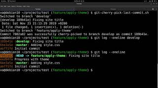 Git: Cherry-picking automation
