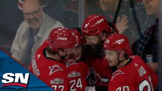 Hurricanes' Brent Burns Dances Through Defence To Set Up Seth Jarvis' Rebound Goal