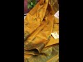 mustard yellow color pure baluchari silk saree