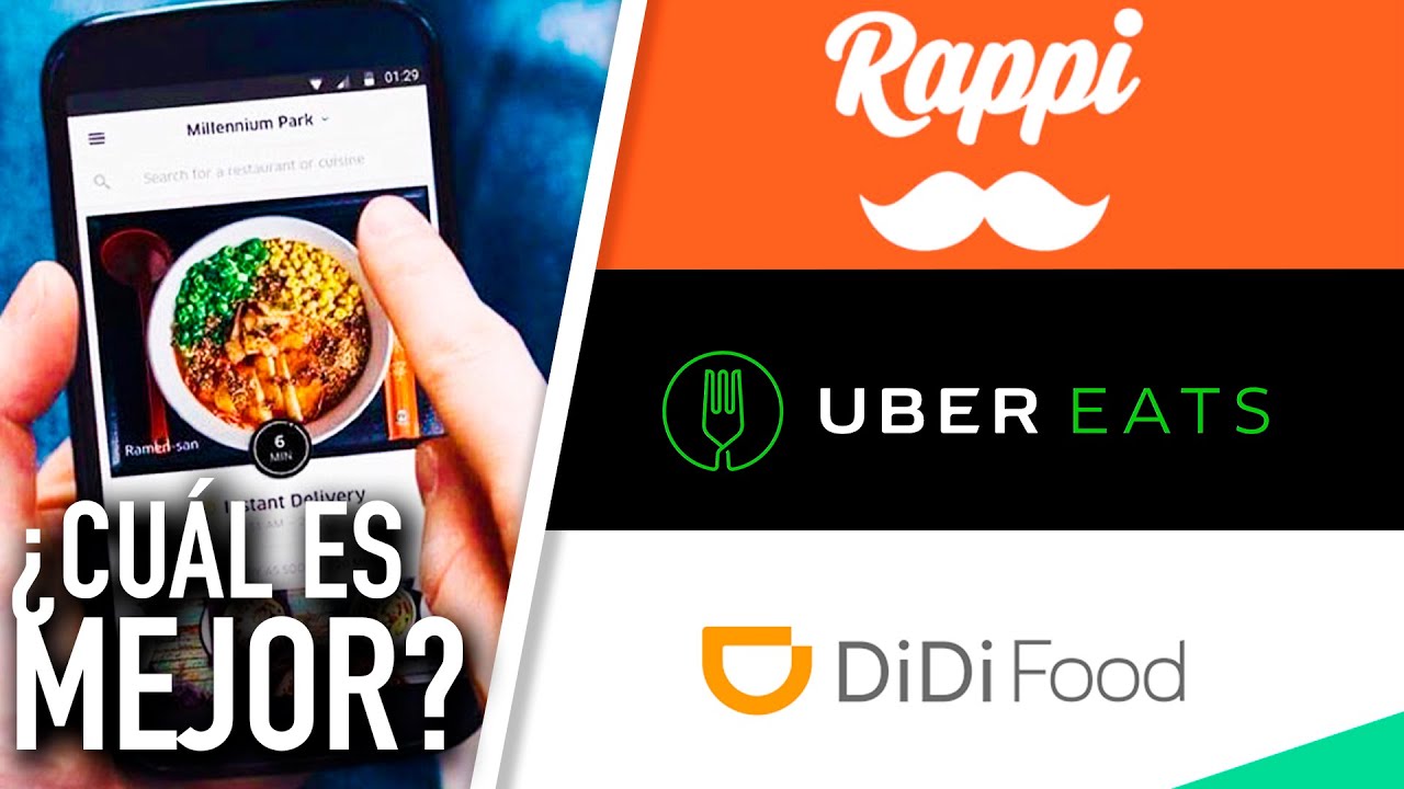 Uber Eats VS Rappi VS DiDi Food ¿CUÁL ES MEJOR?📲🍔🛵 - YouTube