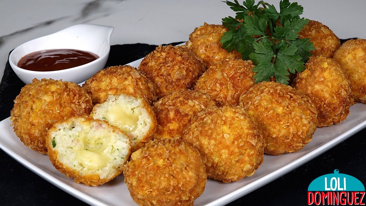 Bolitas De Arroz Frito Y Rellenas De Queso, Receta Fácil 🤩- Loli ...