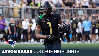 Javon Baker College Highlights, UCF, WR | New England Patriots 2024 NFL Draft Pi