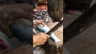 Amazing Rawas Fish Fast Cutting Skill