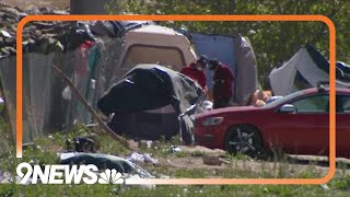Denver sweeps migrant encampment Wednesday morning