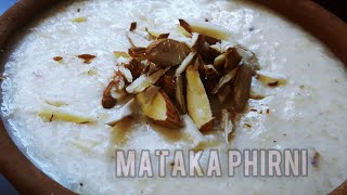 Matka phirni tasty and delicious/ मटका फ़िरनी स्वादिष्ट है!!