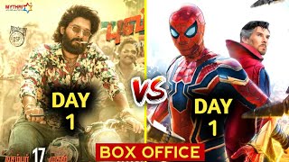 Spider Man vs Pushpa | Spider Man No Way Home Box Office Collection,Spider Man First Day Collection