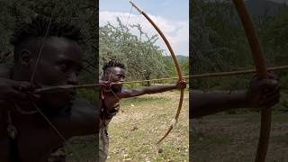 Incredible traditional use of bow and arrow hunting for survival #bowhunting