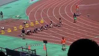 2013愛知全中陸上男子100m準決勝1〜3組