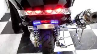 ヤマハ マジェスティ　　ＬＥＤ４スピーカー　カチ上げマフラー　フルカスタム 736