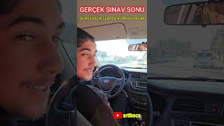 Gerçek Sınav Sonu-Duruş, Kalkışlardan Korkuyordu Tekte Geçti.#direksiyonsınavı