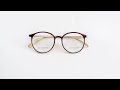 Frame Kacamata Minus Pria Atau Wanita Bulat Lentur Elastis ROPM BV13 Brown Mix Cream