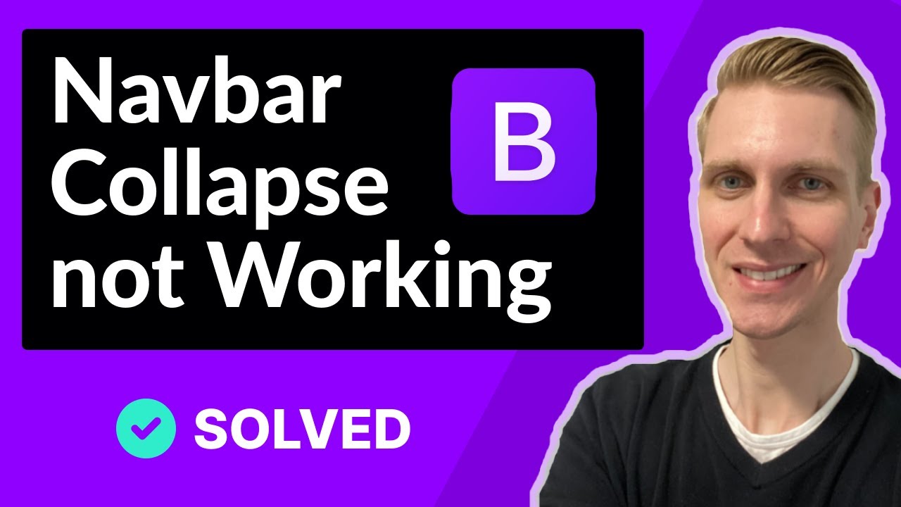 Navbar Collapse Not Working In Bootstrap 5 (SOLVED) - YouTube