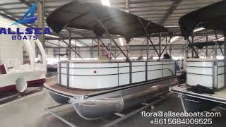 Allsea boats happy family time leisure 19ft aluminum pontoon boat