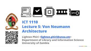 Lecture 05: Von Neumann Architecture (1/2)