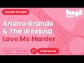 Ariana Grande & The Weeknd - Love Me Harder (Acoustic Karaoke)