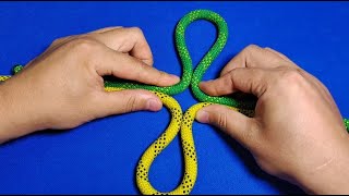 Simple 4 kinds of knots, especially strong and firm