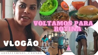 VLOGÃO 🥰 VOLTAMOS DE VIAJEM E PARA ROTINA ❤️ academia 💪 Dieta 🥗limpeza da casa🧹