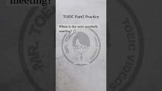 TOEIC Part2_391 #english #toeic