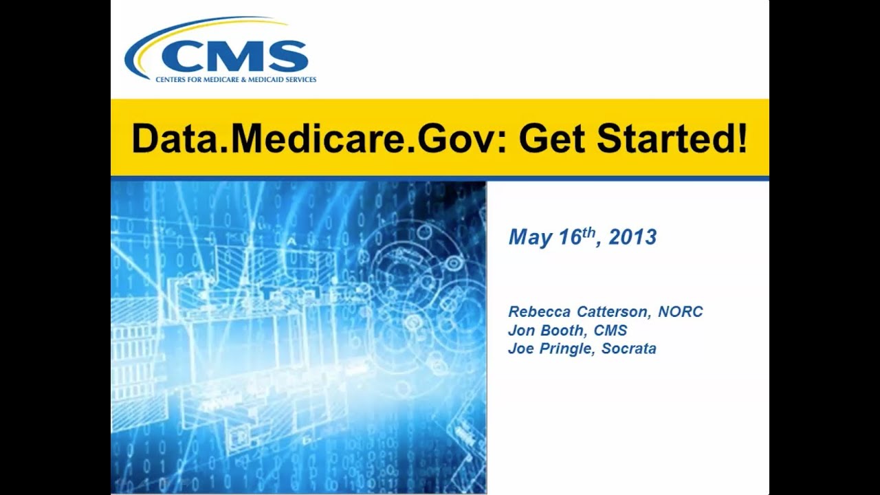 Data Medicare Gov Get Started Youtube