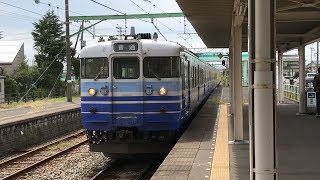 [Japan Railway]JR越後線115系N34編成3次新潟色+N36編成弥彦色巻駅到着 JR Echigo Line Type 115 Trains Arriving Maki Station