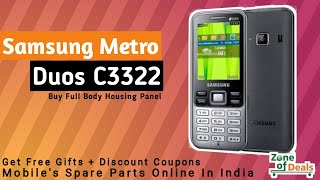 Samsung Metro Duos C3322 Full Body Housing | Mobile Spare Parts | Samsung Phone Parts | Zoneofdeals