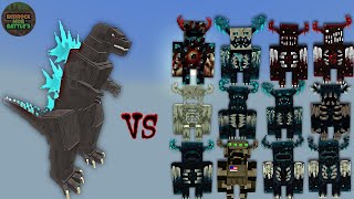 Godzilla Minus One (Berg210) vs Warden Plus | Minecraft Bedrock | Mob Battle