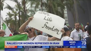 Westwood rally supports Iranians amid widespread protests