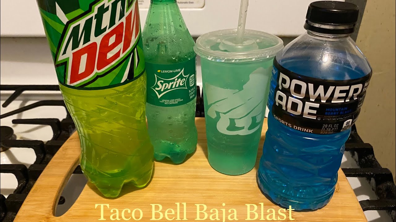 How To Make A Taco Bell Baja Blast Drink - YouTube