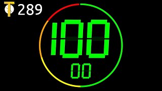 🇪🇳 [4K] 100 second timer ( v 289 ) + circle + music