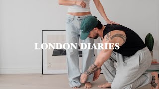 London Diaries | Chill and cozy week, cutting my jeans, cooking dinner, new jewellery!