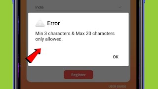 FIX IRCTC Min 3 characters & Max 20 charactersonly allowed Problem Solved