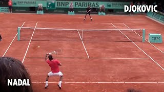 A Grand Slam Final from the STANDS: Nadal vs Djokovic ON COURT (Roland Garros 2012)