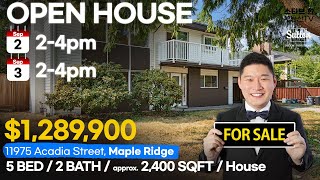 Video Tour 11975 Acadia Street, Maple Ridge 메이플릿지 하우스 | 스티브한 밴쿠버 부동산 TV