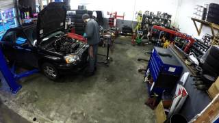 Subaru Engine removal timelapse