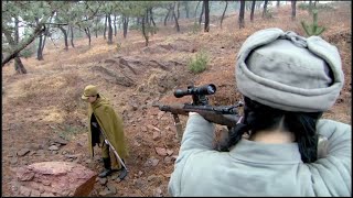 The Japanese used captives as bait to snipe and kill, but the female sniper appeared behind him.