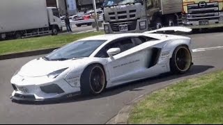 【大黒PA】スーパーカー加速サウンド／Supercars sound in Japan. Aventador LC500 Huracan etc