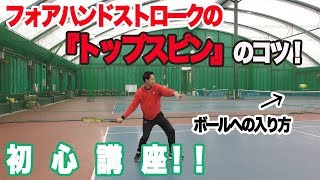 テニス トップスピンのコツ！初心講座