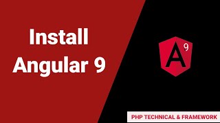 Install angular 9 version