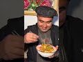 village life uyghur girl makes lagman for a good boy in winter