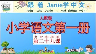 人教版《小学语文第一册》小学一年级上册【Learn Chinese with Janie】第二十九课#mandarin  #learnchinese #小学语文#中文学习